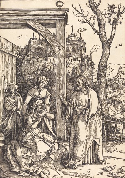 Kristus tar ledigt från sin mor, ca. 15041505. av Albrecht Dürer