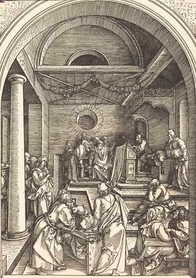 Kristus bland läkarna, ca. 15031504. av Albrecht Dürer