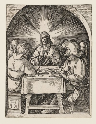 Kristus i Emmaus av Albrecht Dürer