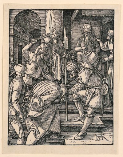 Kristus före Annas, från The Little Passion Series av Albrecht Dürer