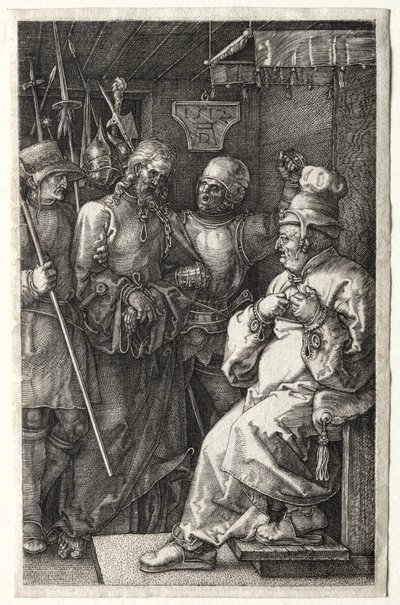 Kristus före Kaifas av Albrecht Dürer