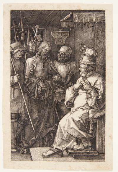 Kristus före Kaifas av Albrecht Dürer