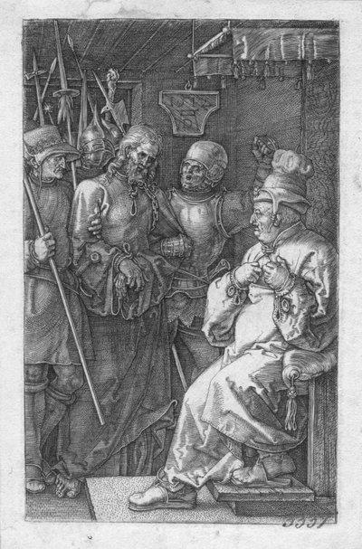 Kristus inför Kajafas av Albrecht Dürer