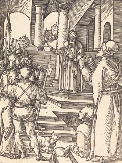 Kristus före Pilatus, troligen ca. 15091510. av Albrecht Dürer