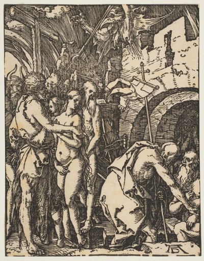 Kristus i limbo, från The Small Passion, ca. 1509. av Albrecht Dürer