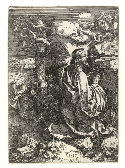 Kristus i olivträdens trädgård, 1515 av Albrecht Dürer
