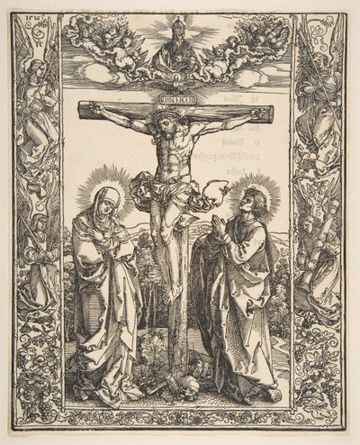 Kristus på korset mellan Jungfrun och Sankt Johannes, 1516. av Albrecht Dürer