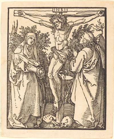Kristus på korset med Maria och Johannes av Albrecht Dürer