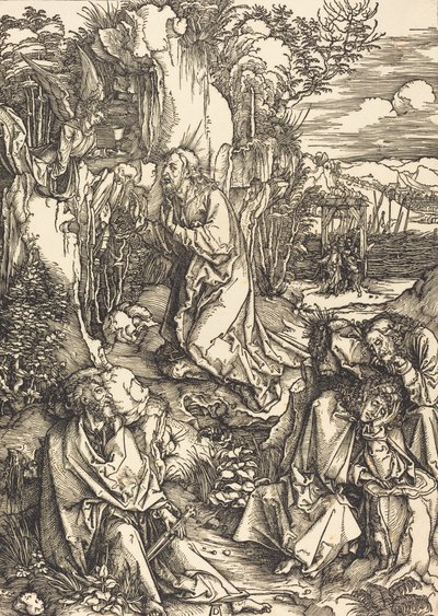 Kristus på Oljeberget, ca. 14971499. av Albrecht Dürer