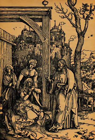 Kristus tar avsked från sin moder., Kristus tar avsked från sin mor, 1504-1505. av Albrecht Dürer