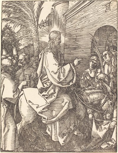 Kristi intåg i Jerusalem av Albrecht Dürer