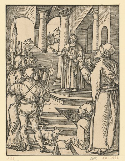 Kristus inför Pilatus (Lilla passionen) av Albrecht Dürer