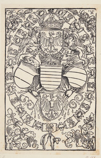 Maximilian I:s vapen som kung av romarna av Albrecht Dürer