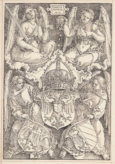 Imperiets och staden Nürnbergs vapensköld av Albrecht Dürer