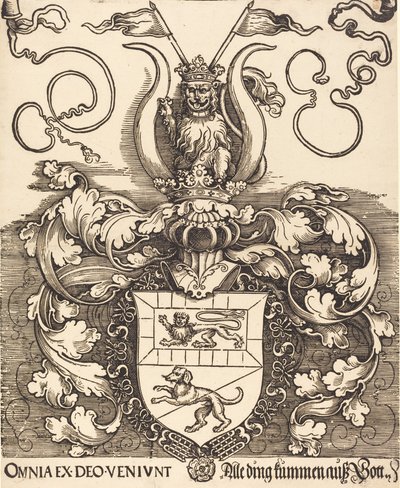 Lorenz Staibers vapen, troligen 15201521. av Albrecht Dürer