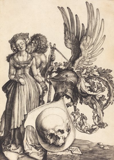Vapensköld med en skalle, 1503. av Albrecht Dürer