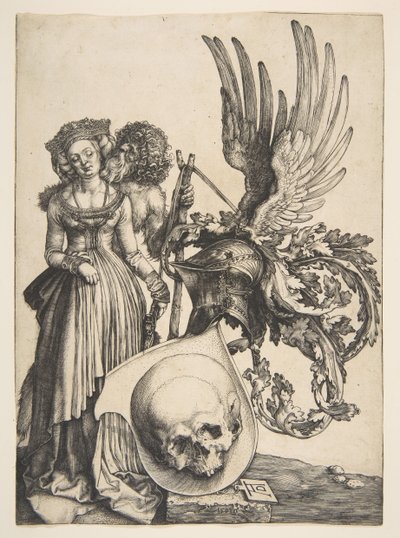 Vapensköld med en skalle, 1503. av Albrecht Dürer