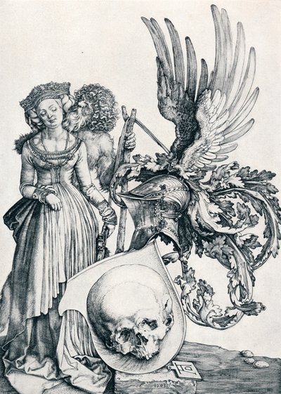 Vapensköld med dödskalle, 1503 1906 av Albrecht Dürer