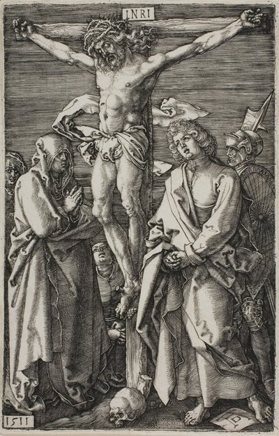 Crucifixion, från Den graverade passionen av Albrecht Dürer