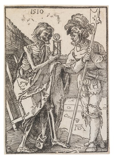 Döden och Lansquenet, 1510. av Albrecht Dürer