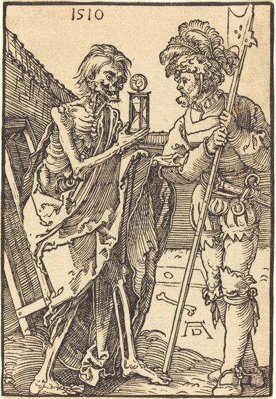 Döden och Lansquenet av Albrecht Dürer