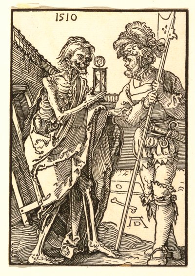 Döden och Lansquenet av Albrecht Dürer