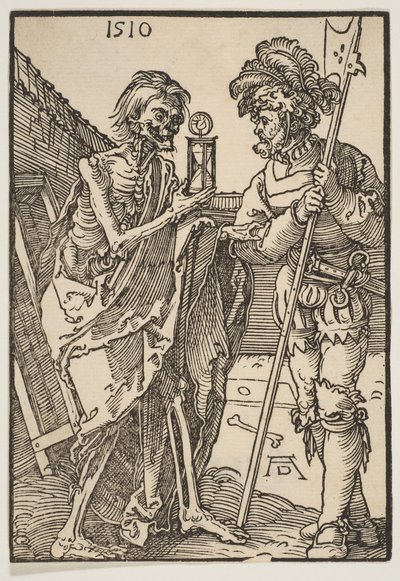Döden och Lansquenet.n.d. av Albrecht Dürer
