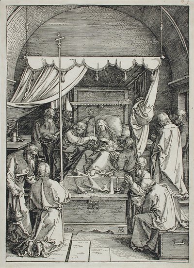 Jungfru Marias död av Albrecht Dürer
