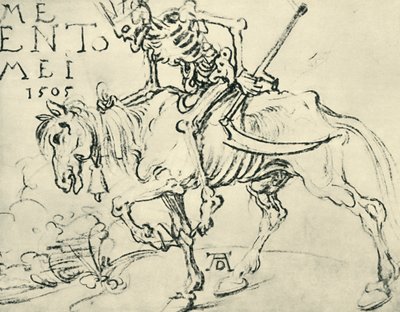 Dödsridning, 1505, 1943. av Albrecht Dürer