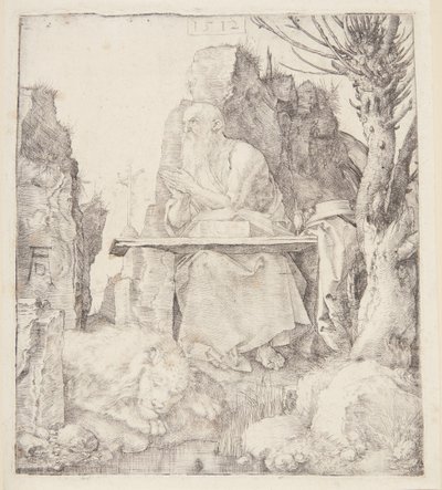 Saint Hieronymus vid ett vissnat pilträd av Albrecht Dürer