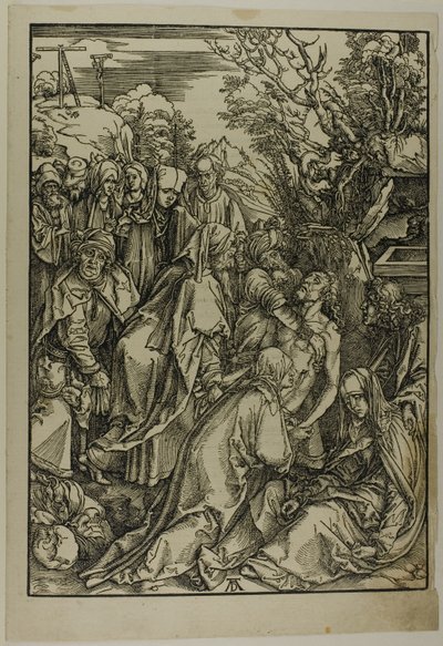 Deposition of Christ, från The Large Passion av Albrecht Dürer