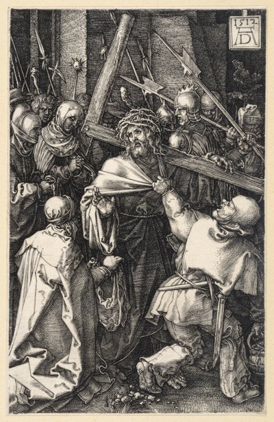 Den lidande mannen vid piskstolpen (Kupferstich-Passion) av Albrecht Dürer