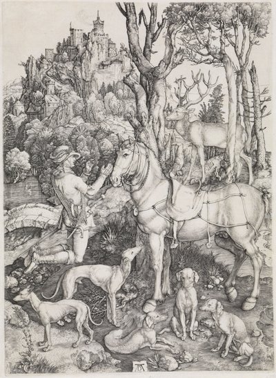 Den helige Eustachius av Albrecht Dürer