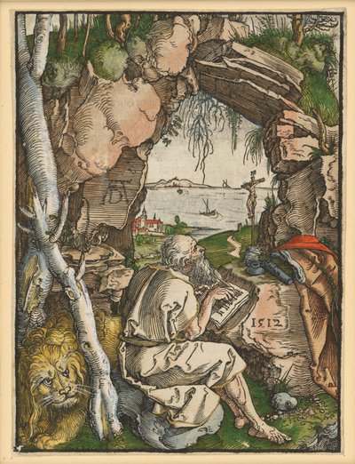 Den helige Hieronymus i klippgrottan av Albrecht Dürer