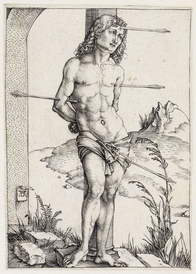 Sankt Sebastian vid kolonnen av Albrecht Dürer