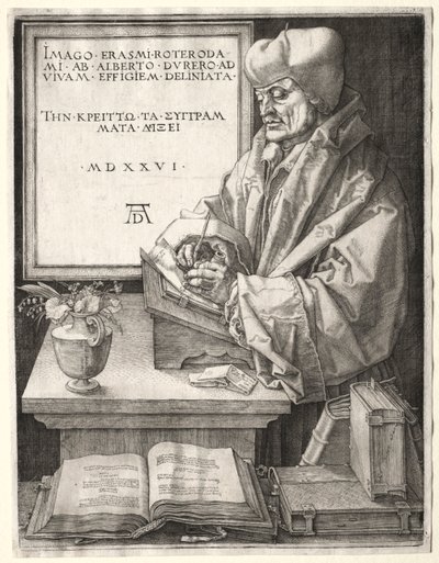 Desiderius Erasmus av Rotterdam, 1526 av Albrecht Dürer