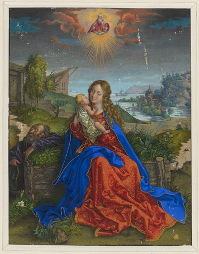 Den heliga familjen med fjärilen av Albrecht Dürer