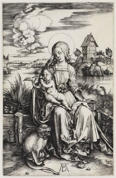 Madonnan med havsapan av Albrecht Dürer