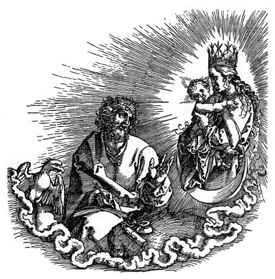 Johannes uppenbarelse, 1511, 1936 av Albrecht Dürer