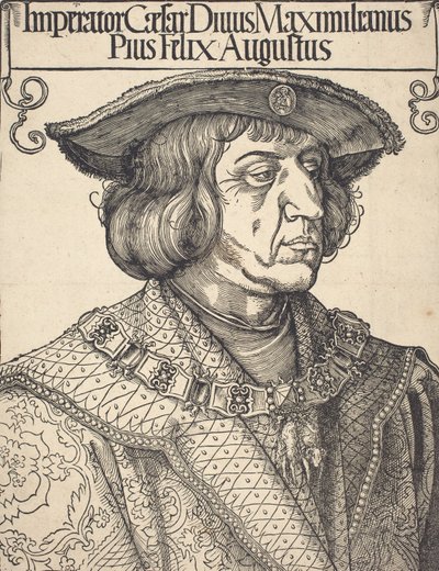 Kejsar Maximilian I, ca. 1518. av Albrecht Dürer