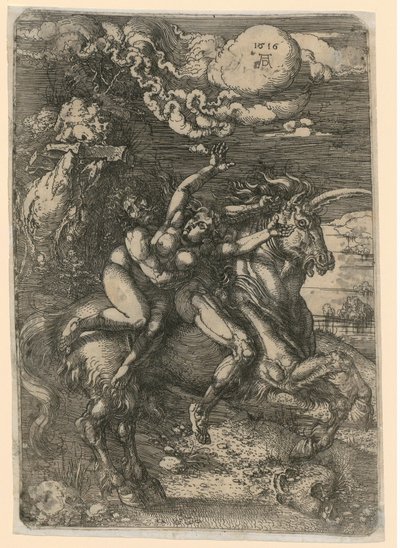 Kidnappning på enhörningen av Albrecht Dürer