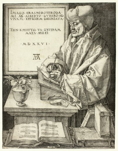 Erasmus av Rotterdam av Albrecht Dürer