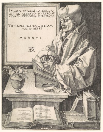 Erasmus av Rotterdam av Albrecht Dürer