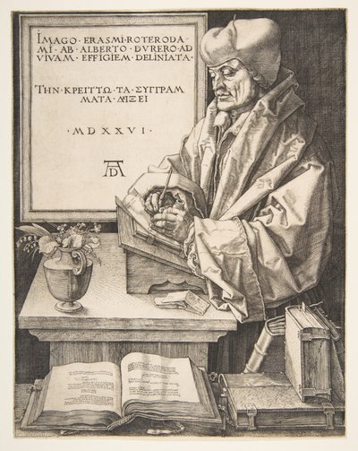 Erasmus av Rotterdam av Albrecht Dürer