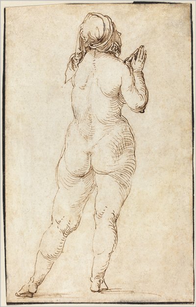 Naken kvinna ber av Albrecht Dürer