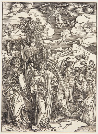 Fyra änglar som stannar vindarna av Albrecht Dürer