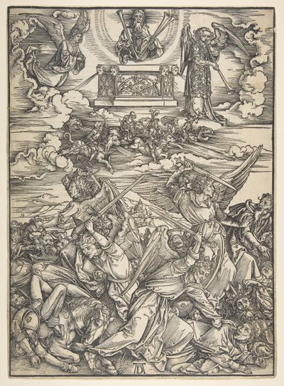 Four Avenging Angels, från Apocalypse-serien.n.d. av Albrecht Dürer