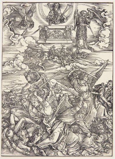 Fyra hämnande änglar från Eufrat av Albrecht Dürer