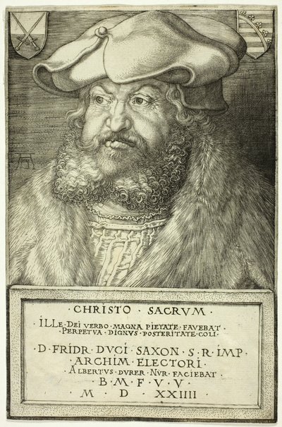 Fredrik den vise, kurfurste av Sachsen av Albrecht Dürer