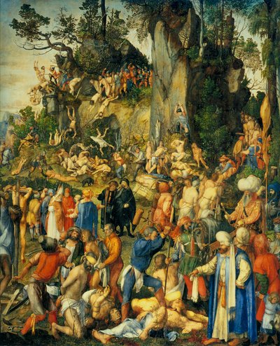 Tyska: Marter der zehntausend Christen De tiotusen människornas martyrium av Albrecht Dürer